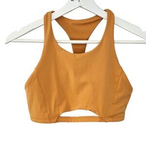 Alphalete Pulse Surge Bra, Cutout, Sports Bra, Orange, Pullover, Athletic, Sz S